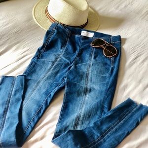 Free People Stretch Denim Leggings